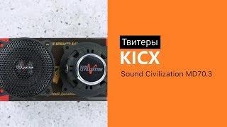 Распаковка твитеров Kicx Sound Civilization MD70.3