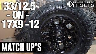 Custom Offsets Match Up: 33/12.5 on a 17x9 -12