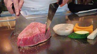 $284 Japanese Black Wagyu Beef Chateaubriand Steak | Japanese Strawberry flambé Vanilla Ice Cream