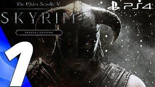 Skyrim Special Edition (PS4) - Gameplay Walkthrough Part 1 - Prologue (Full Game)