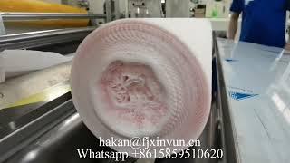 Serbia 1350mm color glue lamination toilet tissue paper kitchen towel making machine