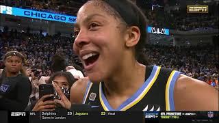 Candace Parker Post Game Interview, Celebration | Chicago Sky Win 2021 WNBA Championship, 1st Title