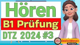 B1 Hören | Prüfung DTZ 2024 |g.a.s.t. | Teil 1-4 Mit Lösungen