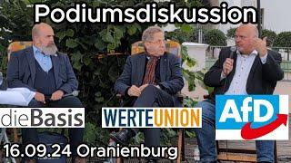 Podiumsdiskussion mit Maaßen, Galau & Lingreen + Publikumsfragen & Interview - 16.09.24 Oranienburg