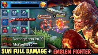 Sun Fighter Emblem Set 2022 | Sun full damage 2022 | Build dan emblem sun 2022 - Sun Mobile Legends