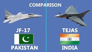 Comparison of Indian Built Tejas and Pakistan's JF 17 Fighter Aircraft #tejas #jf17