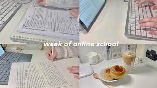 a week of online school | study vlog