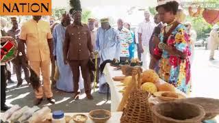 Presidents Ruto, Museveni tour exhibits at the Piny Luo Festival in Bondo, Siaya