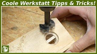 5 Holzwerken Tipps für Anfänger UND Fortgeschrittene! Werkstatt Ideen & Tricks