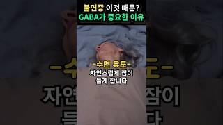 불면증 해결 GABA가 중요한 이유