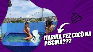 MARINA FAZ TROLAGEM NA PISCINA COM ANNE!