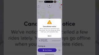 ANNOYING Lyft Cancellation Notification