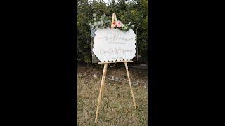 Cricut - DIY Acrylic Wedding Sign #shorts