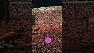 #fixyou #coldplay #musicofthespheresworldtour #manchester #mega