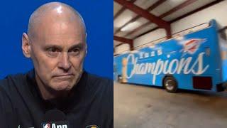 Rick Carlisle NOT HAPPY seeing OKC championship parade buses before Game 7