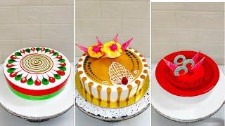 1Kg Butterscotch Cake Design || So yummy Strawberry Cake Decorating ideas #cake #cakedesign