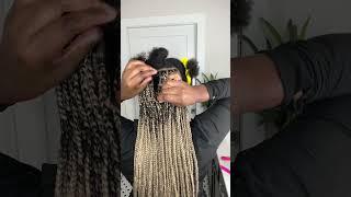 Do my hair with me | Classic Box Braids | Golden Ash Blonde #boxbraidshairstyles #angeljean