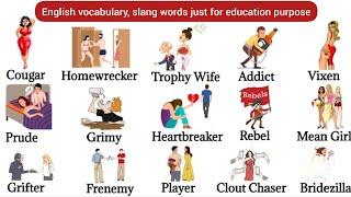 Slang words | English Words | English Vocabulary | Daily use english words | Action verbs