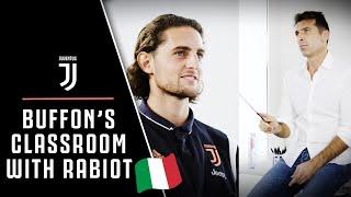 Gianluigi Buffon puts Adrien Rabiot’s Italian knowledge to the test | Buffon's Classroom!  