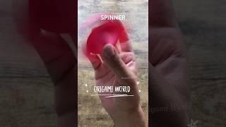 ORIGAMI SPINNER TOY EASY TUTORIAL | HOW TO MAKE ORIGAMI SPINNER | DIY PAPER SPINNER TOY ANTI STRESS