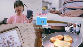 college midterms  pre-med student exam week vlog