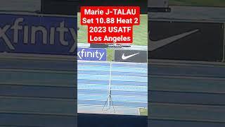 Marie Josee TALAU sets10.88s Women's 100 m Heat 2 USATF Los Angeles Grand Prix Gold 2023