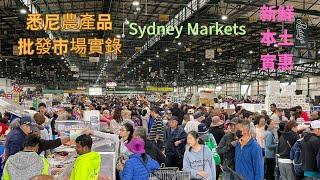 Sydney markets悉尼最大农产品批发巿场购物实录，新鲜又便宜