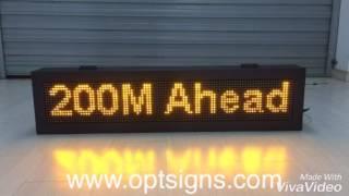 OPTRAFFIC P10 Amber Display LED Signs