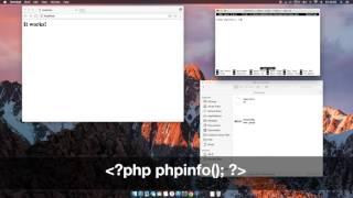 Run Apache, PHP, MySQL, phpMyAdmin macOS Sierra