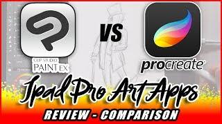 Clip Studio Paint on Ipad Pro vs Procreate - Reviewed for Illustrators