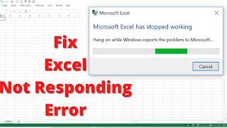 Excel Not Responding or Freezing Fix |  Excel hang issues in Windows 10