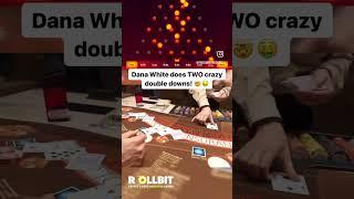 Dana White Does Two Insane Double Downs On Blackjack! #blackjack #danawhite #gambling #redrockcasino