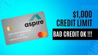 CREDIT CARD FOR BAD CREDIT : ASPIRE CASH BACK REWARD CARD