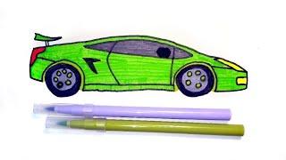 Как нарисовать ЛАМБОРГИНИ (Lamborghini) просто