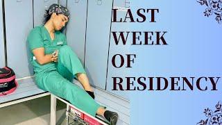 LAST WEEK AS A GENERAL SURGERY RESIDENT!!!