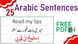 Arabic Sentences in English and Urdu | Learn Arabic in Urdu