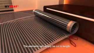 MyHeat underfloor heating - carbon film installation