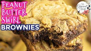 Peanut Butter Swirl Brownies