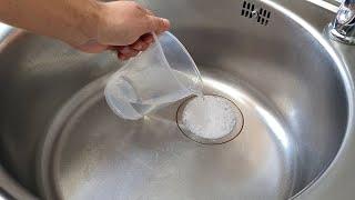 How to clean kitchen drains with just two ingredients - Quick, easy and natural