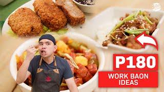 P 180 Work Baon Ideas | Sulit Meal Hacks