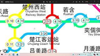 【羊角风格线路图】楚州地铁2022年底版线路图（虚构）