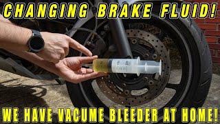 Motorcycle Brake Fluid Change!