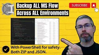 PROJ Backup all your MS PowerAutomate Flow with PowerShell for safety