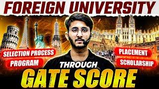 Foreign Universities Through GATE Score | Application Process | Scholarship | Complete Details