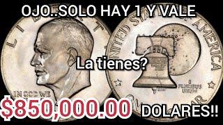 IMPRESIONANTE $850,000 DOLARES SOLO HAY 1 DE ESTAS LA TIENES? 1976 EISENHOWER DOLAR NO S