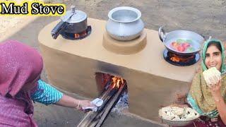 Most Beautiful  Cley Stove |Primitive Technology Of Outdoor Chulha | Village Stove Making#Viral