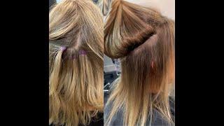 Ketté Hair - Kim Jetté     Tape in extensions to Hand-tied wefts