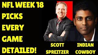 NFL Week 18 Picks, Predictions, Best Bets | Football Picks with Indian Cowboy & Scott Spreitzer