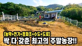 7500만원 도로 전기 수도 정화조 농막 등 싹 다 갖춘 공기 전망 좋은 최고의 주말농장!!                                    #김천토지매매#김천땅매매