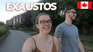 VLOG DO NOSSO DIA com comida brasileira em casa, caminhada no bairro e desabafo - ESTAMOS CANSADOS 